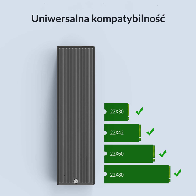Obudowa na dysk Orico M2PV-C3-BK-BP-HW M.2 NVMe SSD 10Gbps U… | PartsPC.pl