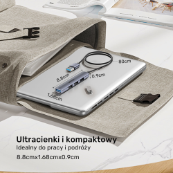 Unitek Kompaktowy hub USB-A 4 w 1 1x 5 Gbps 3x 480 Mbps | PartsPC.pl