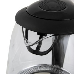 Czajnik szklany Esperanza "Salto angel" 1,7L czarny | PartsPC.pl