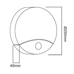 Lampa LED z czujnikiem ruchu Maclean MCE357 W, na podczerwień, kolor biały,