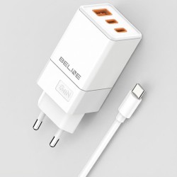 Ładowarka sieciowa Beline 65W GaN 2xUSB-C PD 3.0 + 1xUSB-A Q… | PartsPC.pl