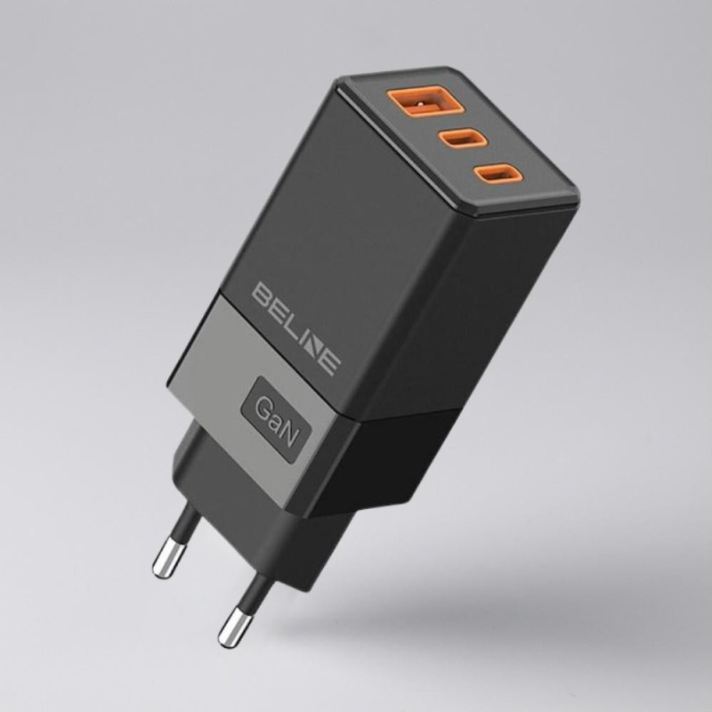 Ładowarka sieciowa Beline 65W GaN 2xUSB-C PD 3.0 + 1xUSB-A Q… | PartsPC.pl