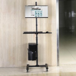 Stojak - mobilna stacja robocza DIGITUS 1xLCD max.32" max.8k… | PartsPC.pl