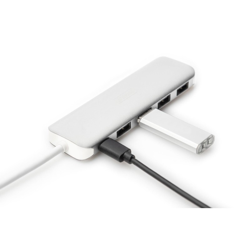 Hub USB DIGITUS 4-portowy USB 3.0 SuperSpeed z Typ C PD 3.0 … | PartsPC.pl