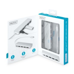 Hub USB DIGITUS 4-portowy USB 3.0 SuperSpeed z Typ C PD 3.0 … | PartsPC.pl