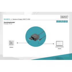 Ładowarka sieciowa DIGITUS zasilacz 1x USB-C PD 3.0 max. 65W… | PartsPC.pl