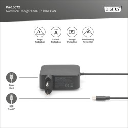 Ładowarka sieciowa DIGITUS zasilacz 1x USB-C PD 3.0 max. 100… | PartsPC.pl