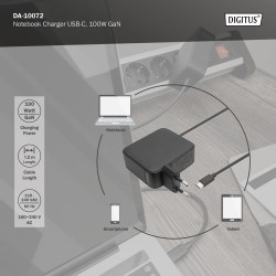 Ładowarka sieciowa DIGITUS zasilacz 1x USB-C PD 3.0 max. 100… | PartsPC.pl