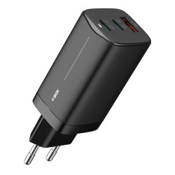 Ładowarka sieciowa GaN iBOX C-65 USB-C PD65W, kabel USB-C, B… | PartsPC.pl
