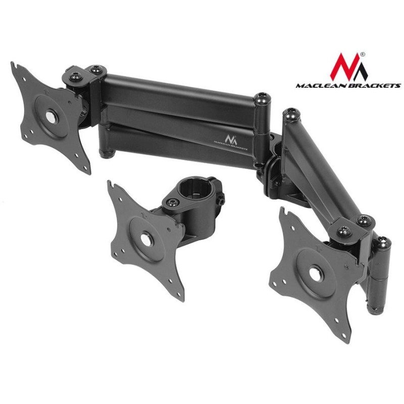Uchwyt biurkowy na 3 monitory Maclean MC-691 13-27"... | PartsPC.pl