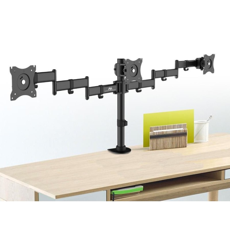 Uchwyt biurkowy na 3 monitory Maclean MC-691 13-27"... | PartsPC.pl