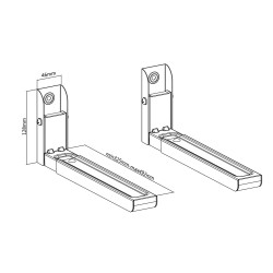 Uchwyt do kuchenki mikrofalowej Maclean MC-915B | PartsPC.pl