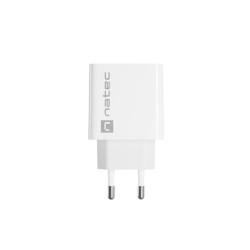 Ładowarka sieciowa Natec Ribera 1x USB-C 20W biała | PartsPC.pl
