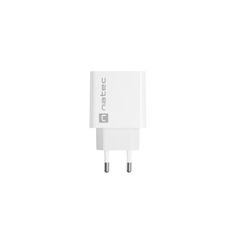 Ładowarka sieciowa Natec Ribera 1x USB-C 20W biała | PartsPC.pl