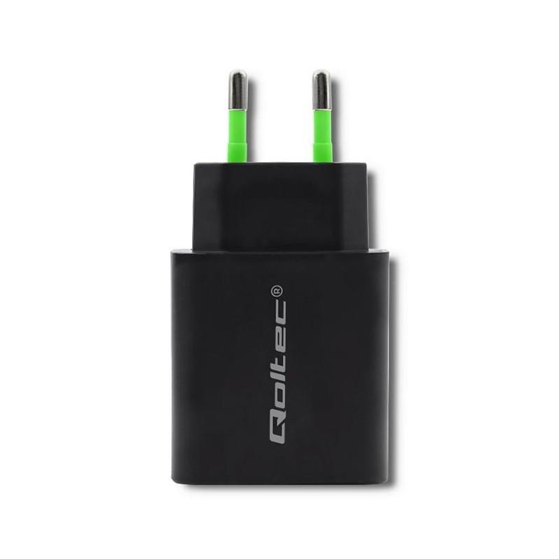 Ładowarka sieciowa Qoltec 18W | 5-12V | 1.5-3A | USB typ C P… | PartsPC.pl