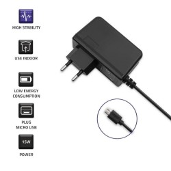 Ładowarka sieciowa Qoltec 15W | 5V | 3A | micro USB | PartsPC.pl