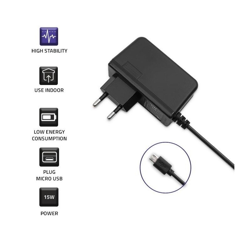 Ładowarka sieciowa Qoltec 15W | 5V | 3A | micro USB | PartsPC.pl