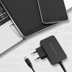 Ładowarka sieciowa Qoltec GaN POWER PRO | 1xUSB-C | 45W | 5-… | PartsPC.pl