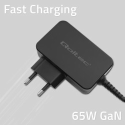 Ładowarka sieciowa Qoltec GaN POWER PRO | 1xUSB-C | 65W | 5-… | PartsPC.pl