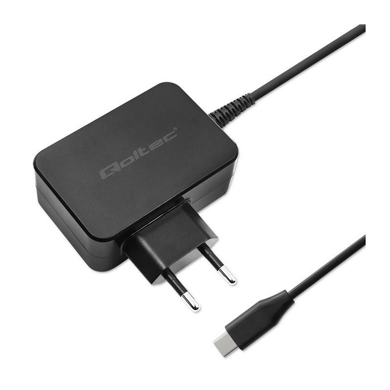 Ładowarka sieciowa Qoltec GaN POWER PRO | 1xUSB-C | 65W | 5-… | PartsPC.pl