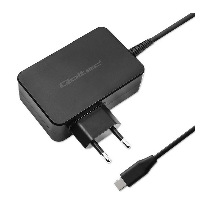 Ładowarka sieciowa Qoltec GaN POWER PRO | 1xUSB-C | 90W | 5-… | PartsPC.pl