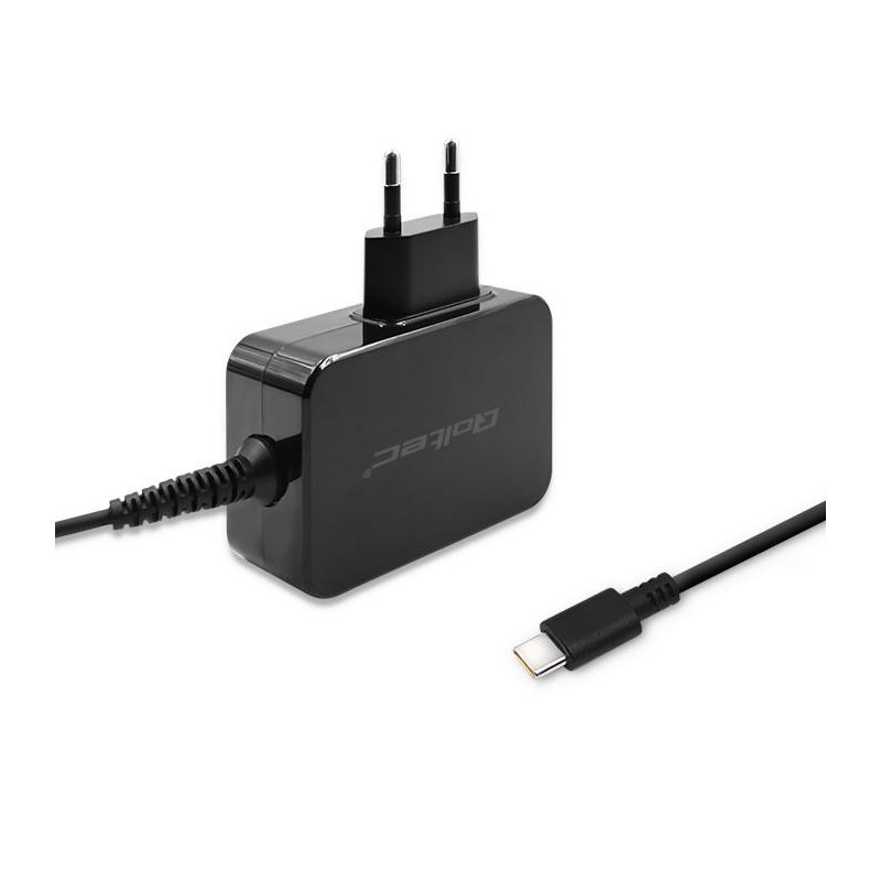 Ładowarka sieciowa Qoltec 65W | 5-20V | 3-3.25A | USB typ C … | PartsPC.pl