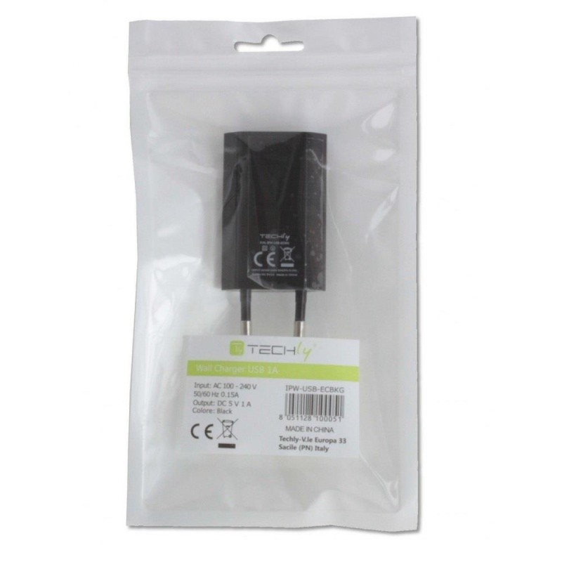 Ładowarka sieciowa Techly USB 5V 1A czarna