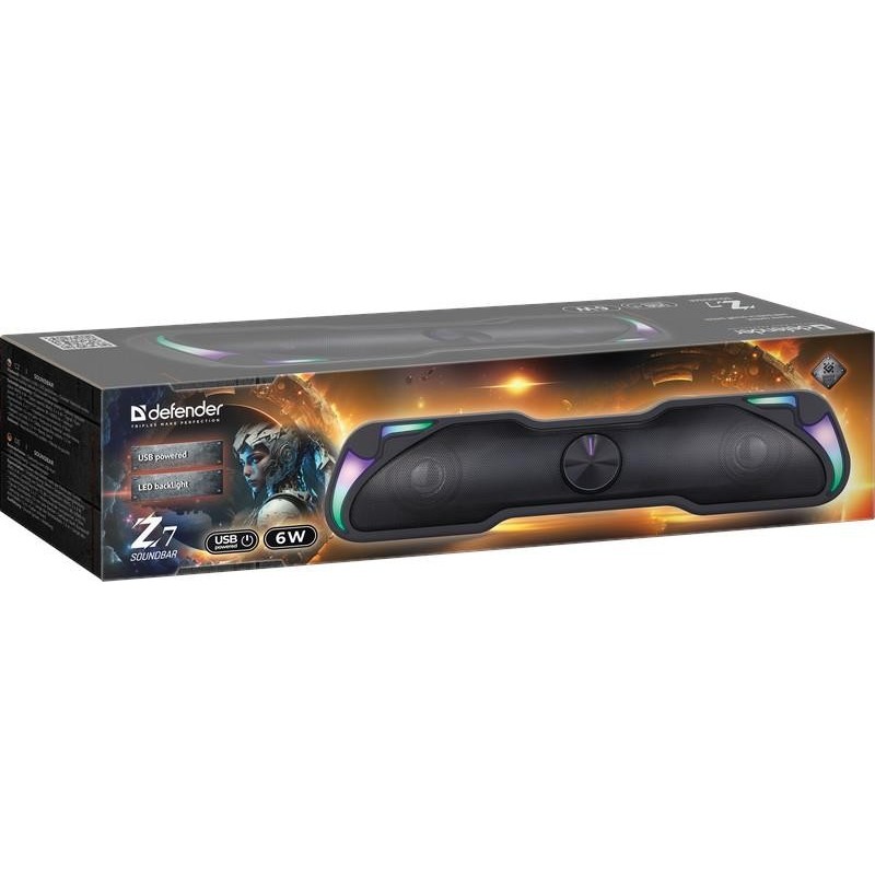 Głośnik Defender Z7 Soundbar 6W USB LED Podświetlany RGB | PartsPC.pl