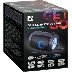 Głośnik Defender Enjoy S200 Bluetooth 5W BT/FM/TF/USB/AUX/TW… | PartsPC.pl