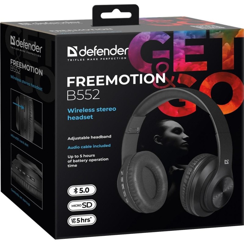 Słuchawki z mikrofonem Defender FREEMOTION B552 bezprzewodow… | PartsPC.pl