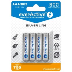 Akumulatorki AAA/R03 everActive Silver Line 800 mAh 4 sztuki… | PartsPC.pl
