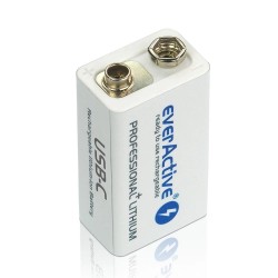 Akumulatorek everActive 6F22/9V Li-ion 550 mAh z USB TYP C… | PartsPC.pl