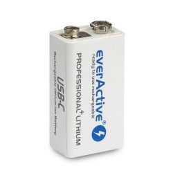 Akumulatorek everActive 6F22/9V Li-ion 550 mAh z USB TYP C… | PartsPC.pl