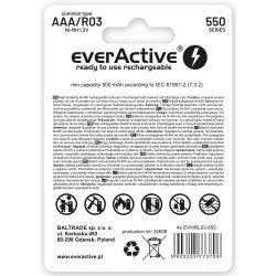 Akumulatorki AAA / R03 everActive Ni-MH 550 mAh ready to use… | PartsPC.pl