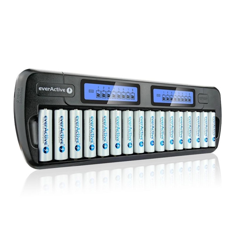 Ładowarka akumulatorków Ni-MH EverActive NC-1600 | PartsPC.pl