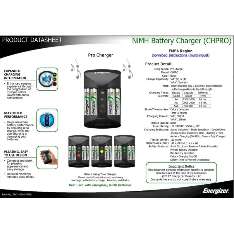Ładowarka akumulatorków Ni-MH Energizer Maxi + 4 x R6/AA 200… | PartsPC.pl
