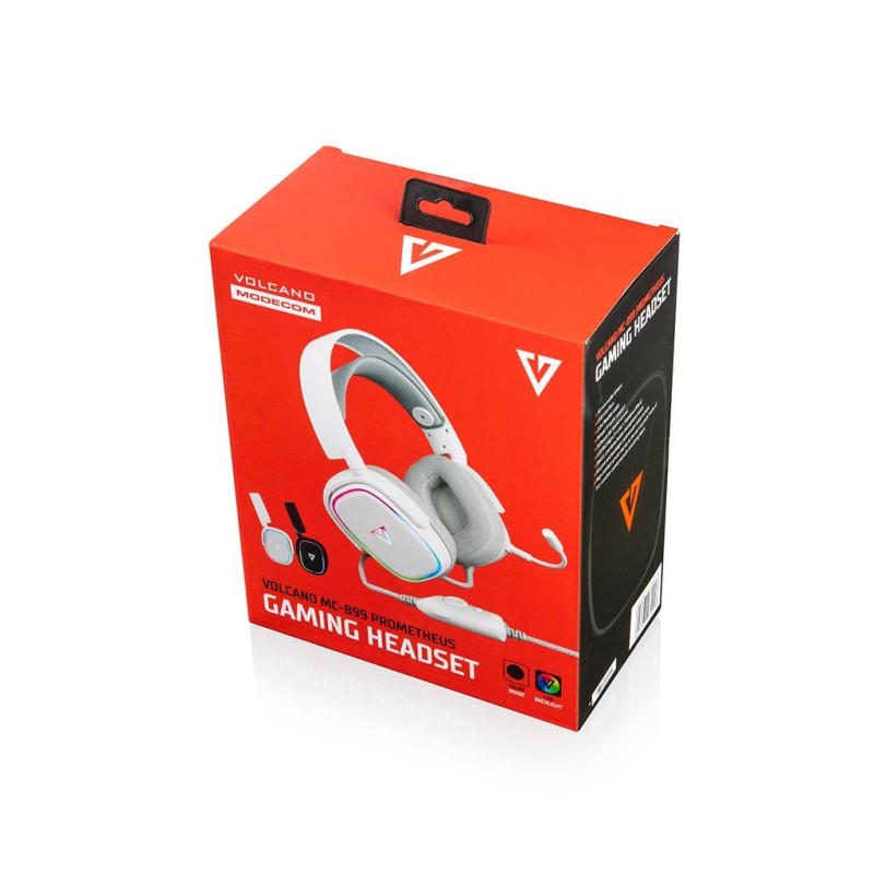 Słuchawki z mikrofonem Modecom MC-899 PROMETHEUS Gaming, bia… | PartsPC.pl