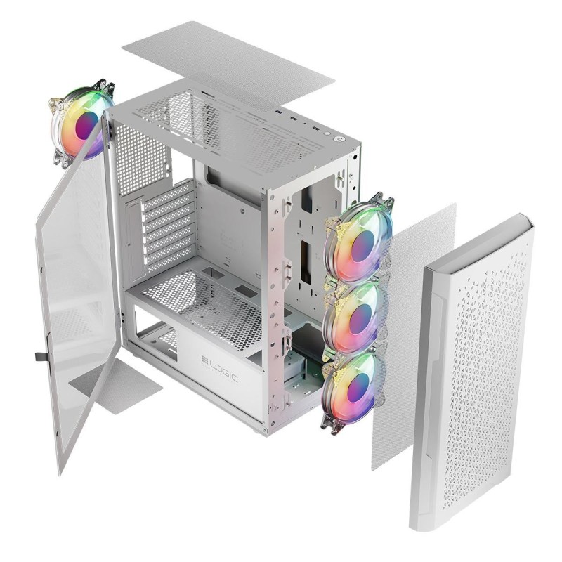 Obudowa LOGIC Aramin ARGB MIDI USB 3.0 White | PartsPC.pl