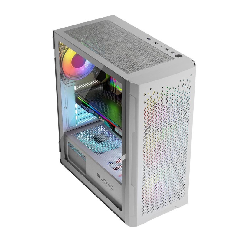 Obudowa LOGIC Aramin ARGB MIDI USB 3.0 White | PartsPC.pl