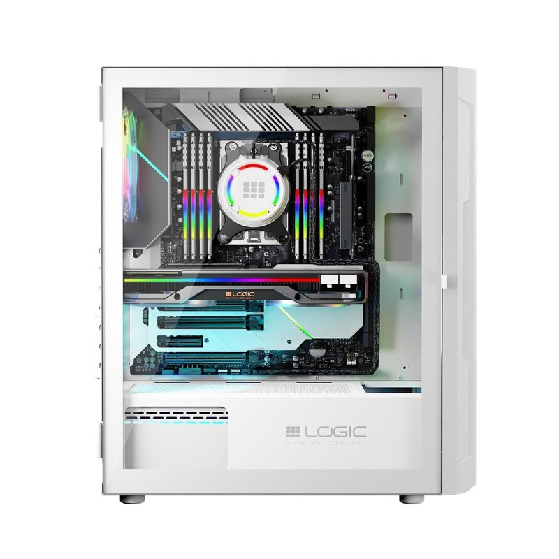 Obudowa LOGIC Aramin ARGB MIDI USB 3.0 White | PartsPC.pl