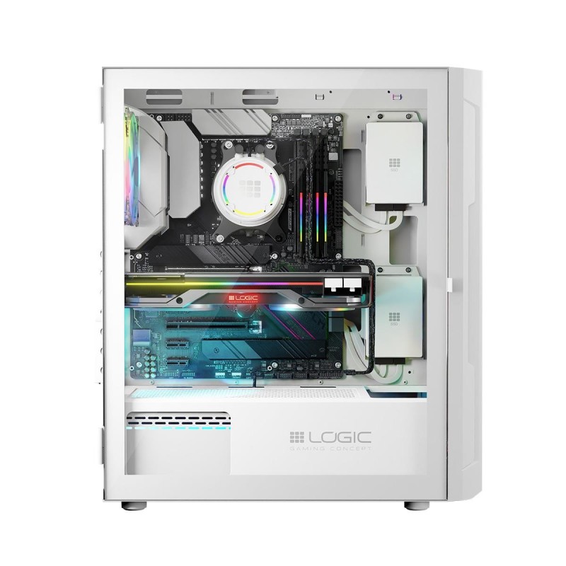 Obudowa LOGIC Aramin ARGB MIDI USB 3.0 White | PartsPC.pl