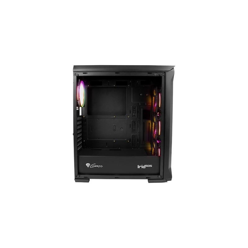 Obudowa Genesis Irid 505 ATX Midi (z oknem, USB 3.0) ARGB | PartsPC.pl