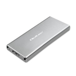 Obudowa/kieszeń Qoltec na dysk M.2 SSD | SATA | NGFF | USB 3… | PartsPC.pl