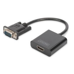 Kabel adapter DIGITUS VGA do HDMI 1080p FHD audio 3.5mm Mini… | PartsPC.pl