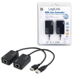 Extender LogiLink UA0021D USB przez RJ45 do 60m | PartsPC.pl