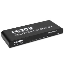 Rozdzielacz aktywny Qoltec Splitter 4 x HDMI 4K x 2K | 6Gb/s… | PartsPC.pl