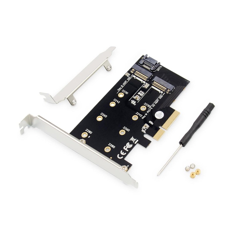 Karta rozszerzeń (Kontroler) DIGITUS M.2 NGFF/NVMe SSD PCIe … | PartsPC.pl