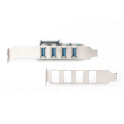 Kontroler USB 3.0 DIGITUS PCIe, 4x USB 3.0, Chipset VL805 | PartsPC.pl