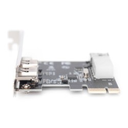 Kontroler Firewire (400) DIGITUS PCI Express, 3xZew. IEEE139… | PartsPC.pl