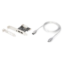 Kontroler Firewire (400) DIGITUS PCI Express, 3xZew. IEEE139… | PartsPC.pl